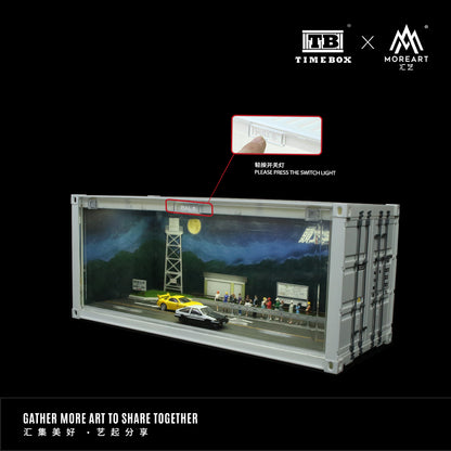 [ĐÃ RA MẮT] Mô hình diorama TIME BOX 1:64 Non-Alloy Initial D Container Scene Edition, Model B, TB400203