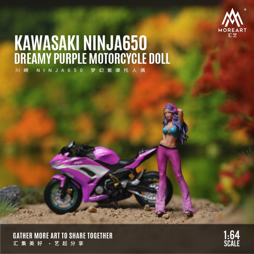 Mô hình xe máy Kawasaki Ninja 650 tỉ lệ 1:64