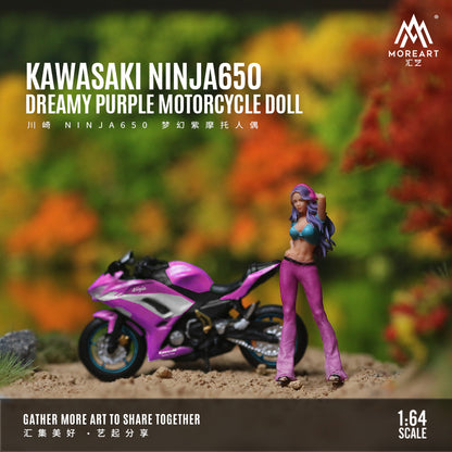 Mô hình xe máy Kawasaki Ninja 650 tỉ lệ 1:64