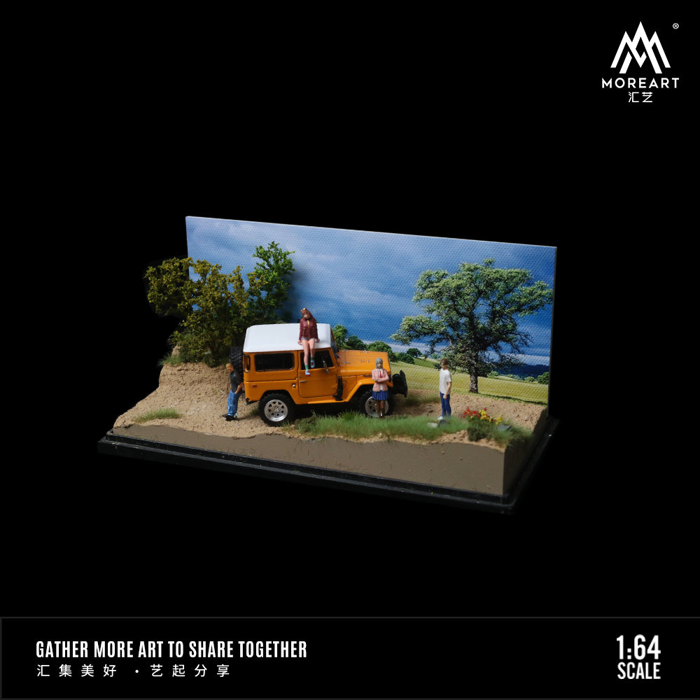 Cảnh diorama Moreart 1:64 Grassland Off-Road chi tiết