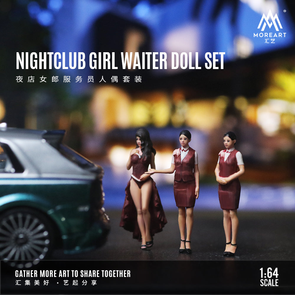 Toàn cảnh diorama búp bê Waitress
