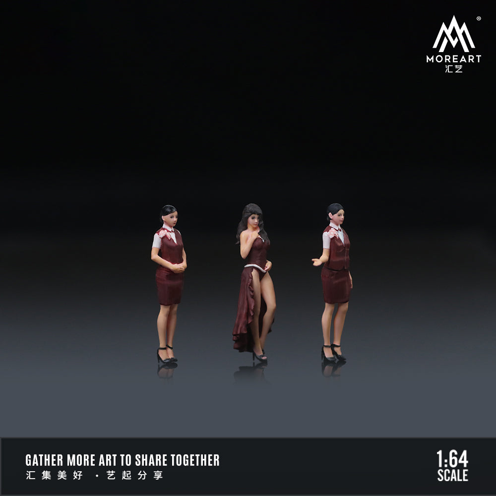 Góc nghiêng diorama Waitress