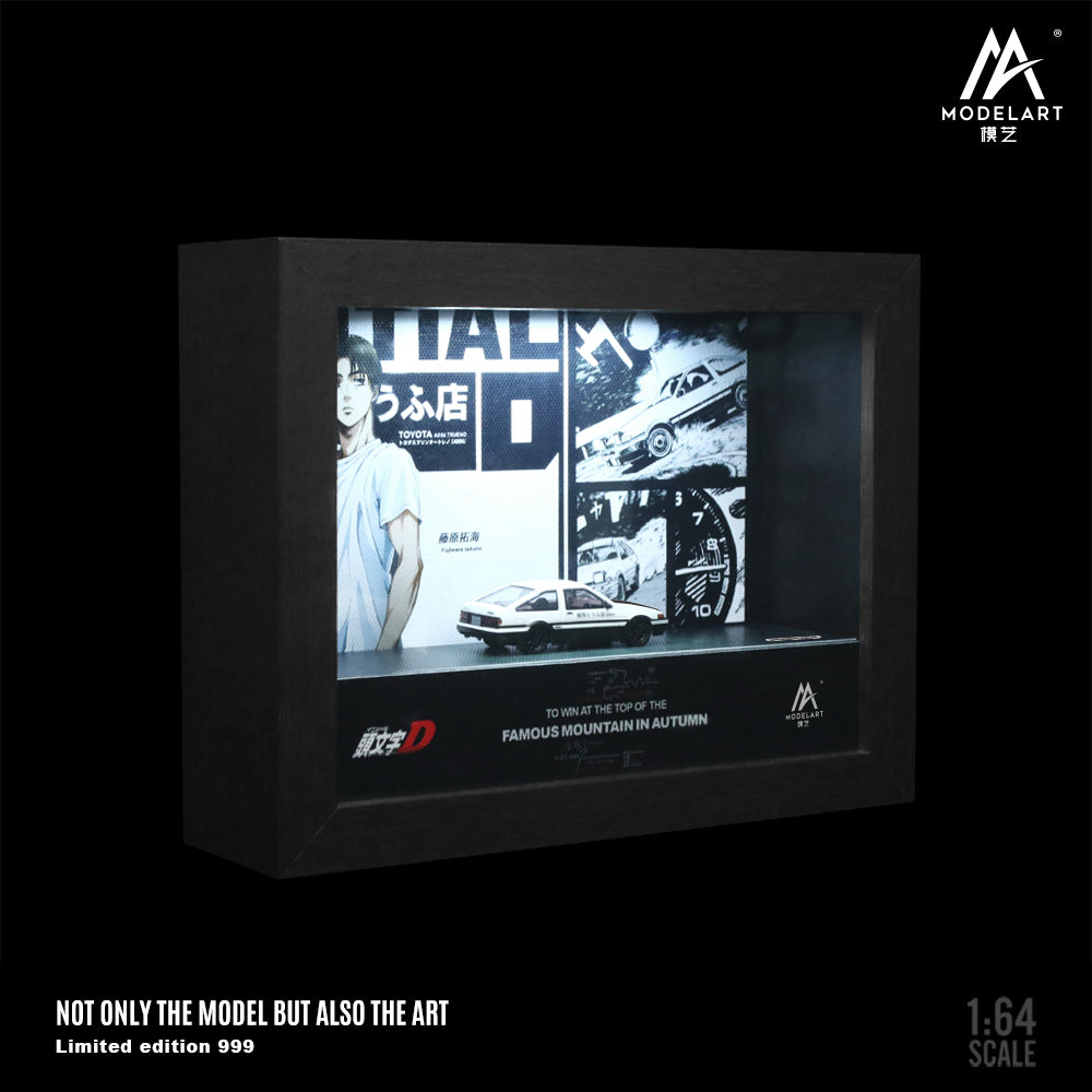 Góc nghiêng xe AE86 tỉ lệ 1:64