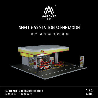 Góc trước Diorama Shell Gas Station MoreArt