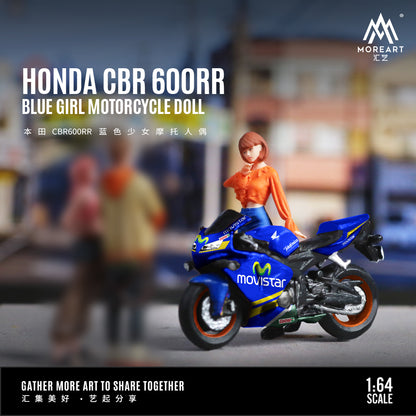 Mô hình Honda CBR600RR Blue Girl MoreArt góc trước