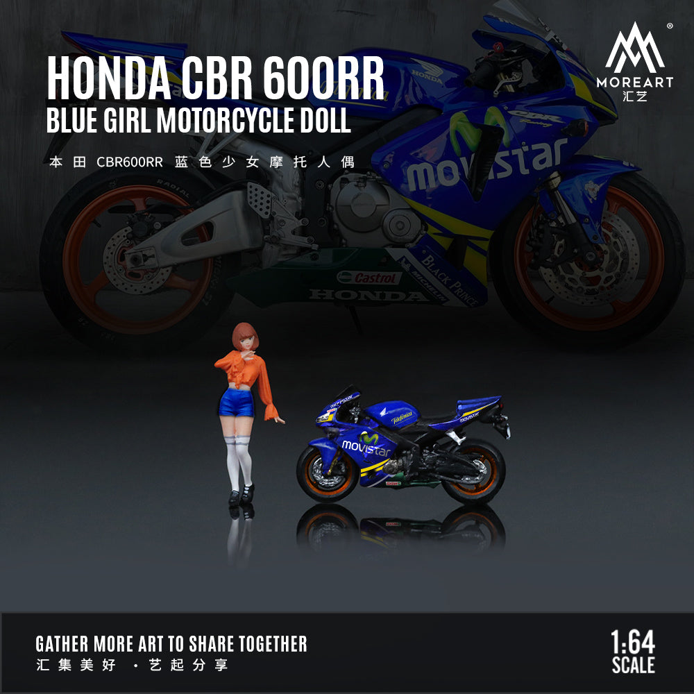 Toàn cảnh diorama Honda CBR600RR Blue Girl MoreArt