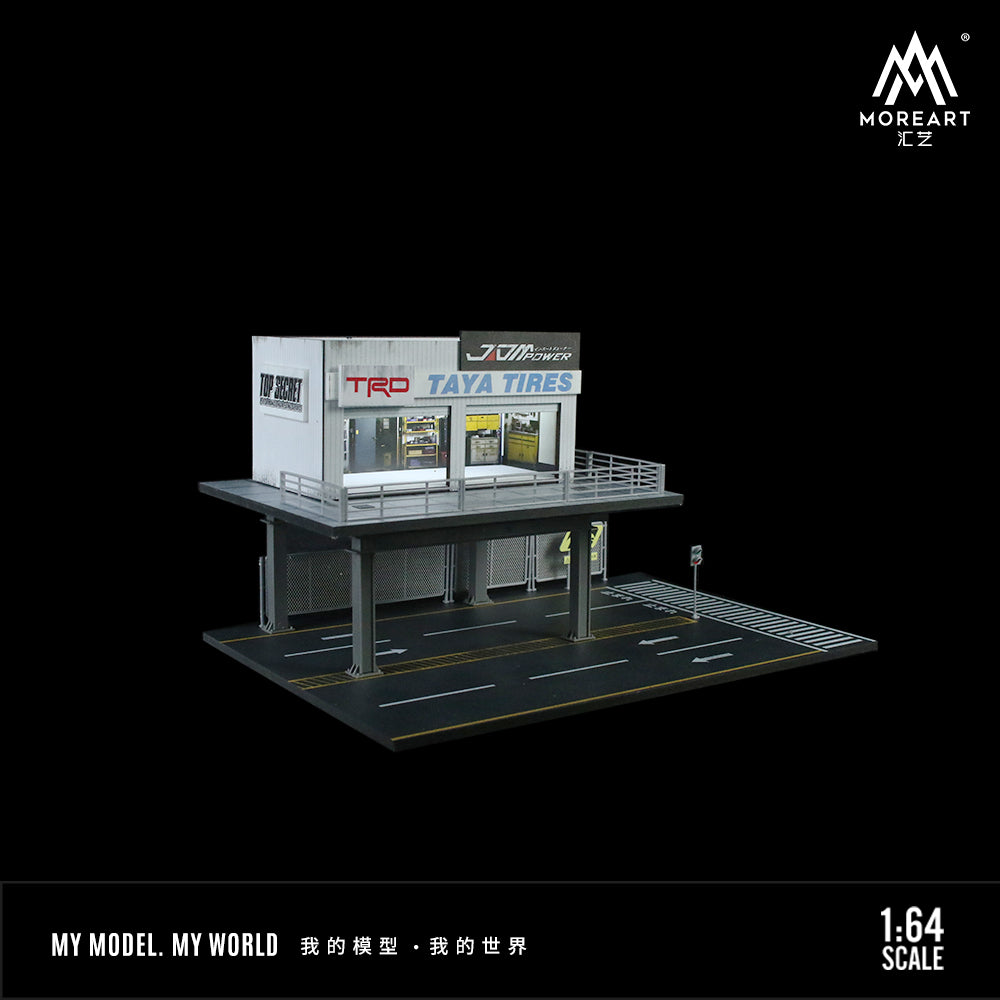 Mô hình diorama Steel Frame nhìn từ trên xuống