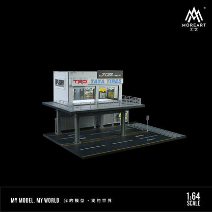 Mô hình diorama Steel Frame nhìn từ trên xuống