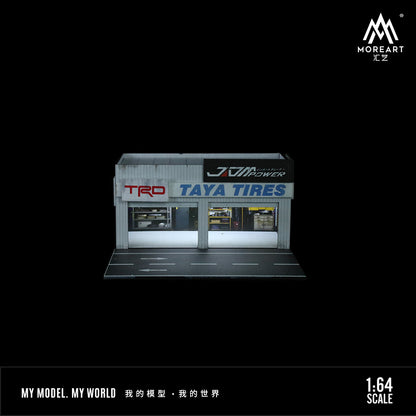 Mô hình diorama Repair Shop góc chính diện