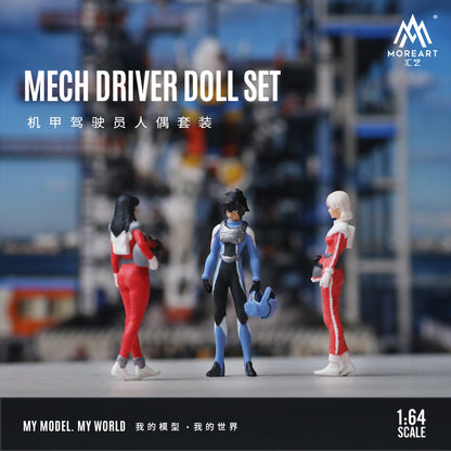 Mô hình diorama Mech Pilot Figure Set cận cảnh nhân vật