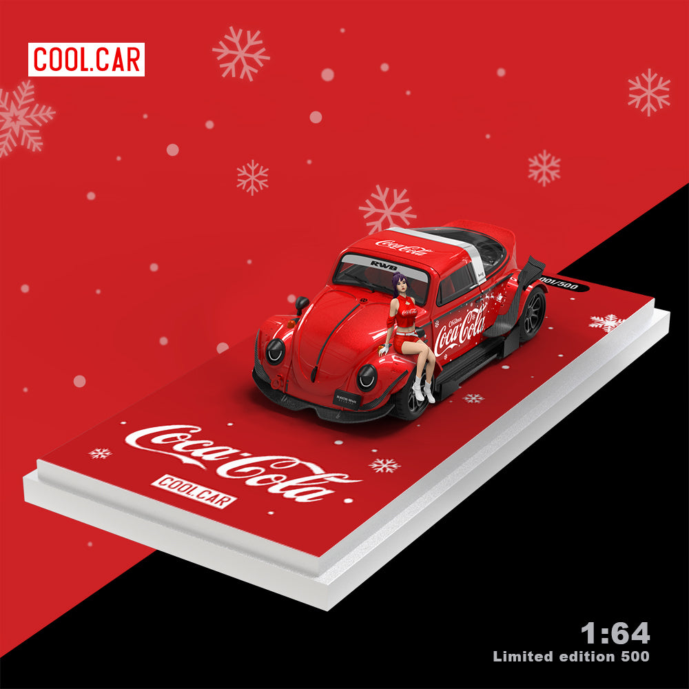 Góc trước xe Beetle Christmas Coca-Cola Doll Version