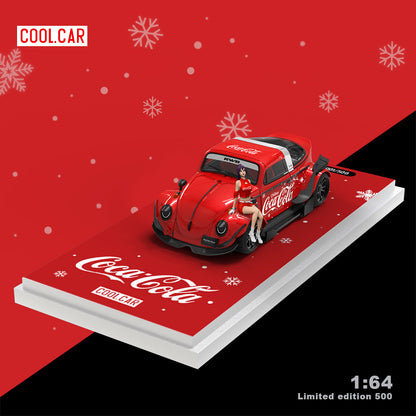 Góc trước xe Beetle Christmas Coca-Cola Doll Version