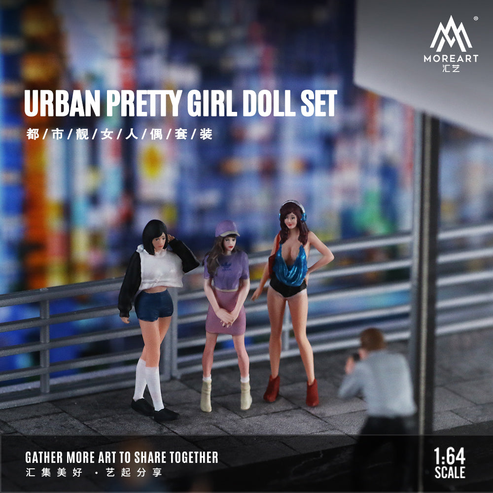 Tổng quan mô hình diorama Urban Beauty Doll Set Moreart