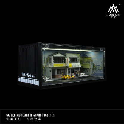 Mô hình diorama Initial D Container Scene Edition góc bên