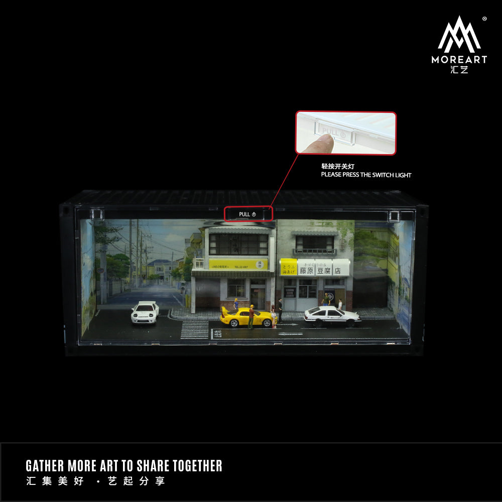 Mô hình diorama Initial D Container Scene Edition cận cảnh