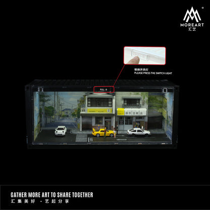 Mô hình diorama Initial D Container Scene Edition cận cảnh