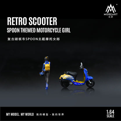 Mô hình diorama Retro Scooter SPOON Theme búp bê