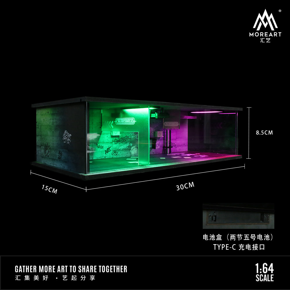 Mô hình Cyberpunk 01 Lighted nhìn từ trên xuống