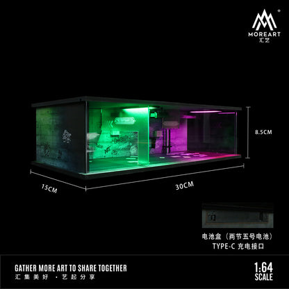 Mô hình Cyberpunk 01 Lighted nhìn từ trên xuống
