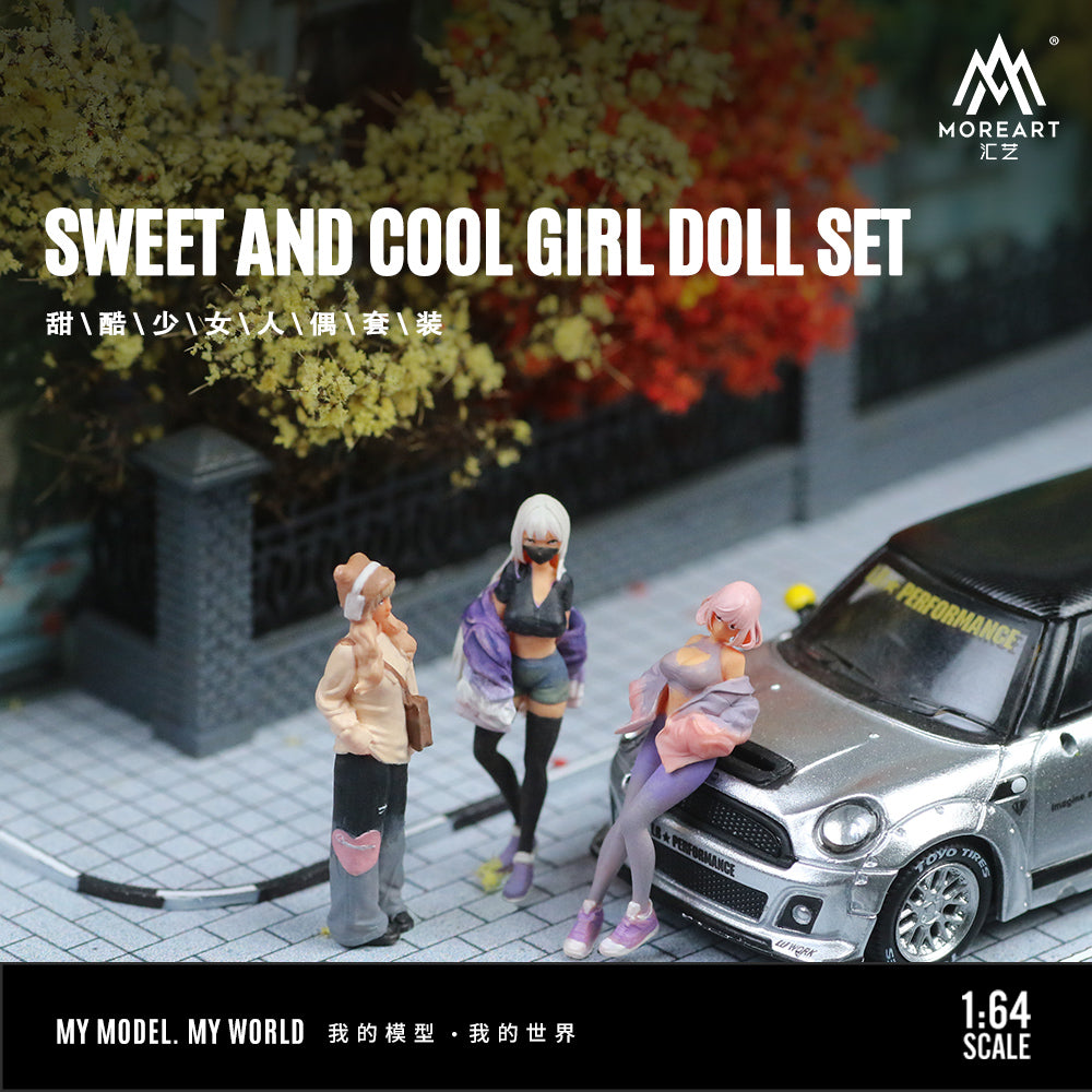 Mô hình Sweet and Cool Girl Doll set tỉ lệ 1:64