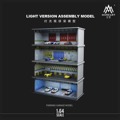 Mô phỏng ánh sáng diorama bãi đỗ xe đua