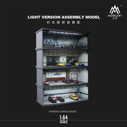Diorama Underground Parking Garage và xe mô hình tỉ lệ 1:64