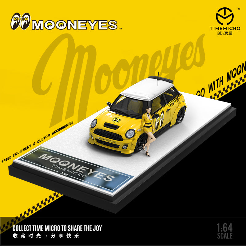 Góc trước xe BMW Mini Moon Eye-Yellow