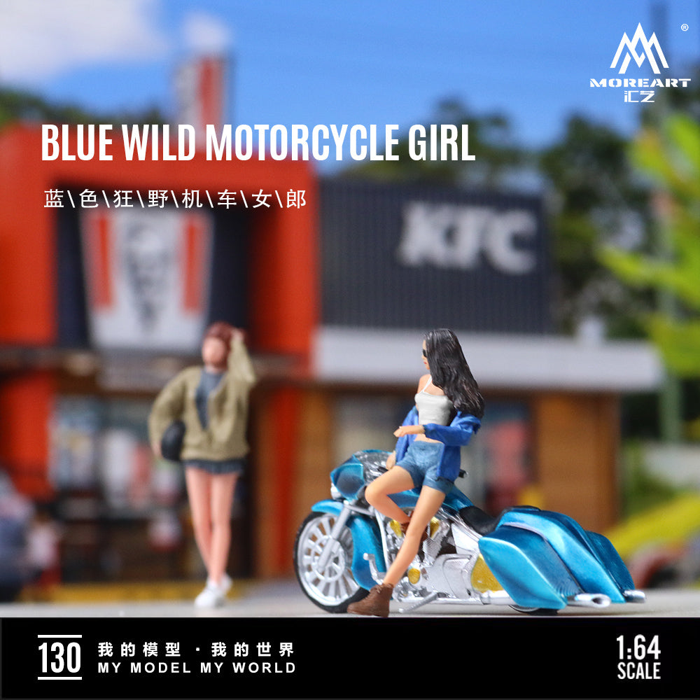Mô tô trong diorama Motorbike Girl MoreArt