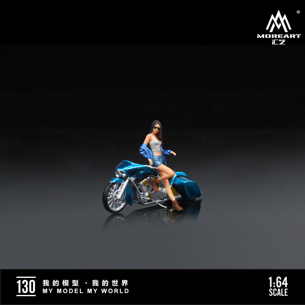 Vỏ hộp diorama Motorbike Girl MoreArt