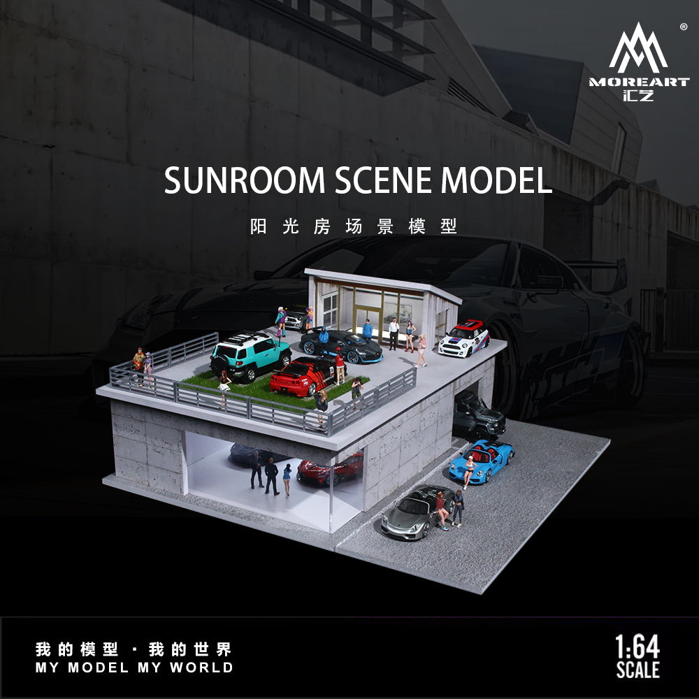 Mô hình Diorama Sunroom Lighting Scene góc tổng thể