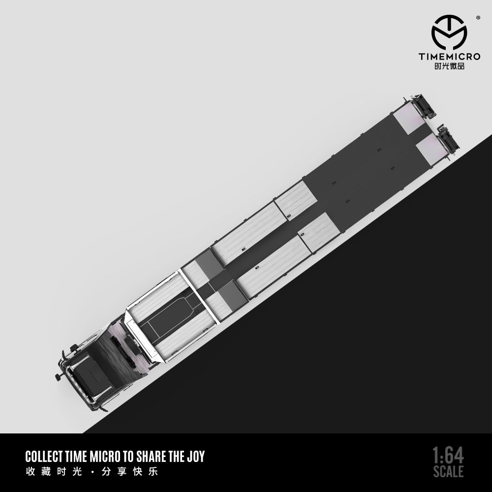 Đuôi xe Scania Flatbed Truck trắng