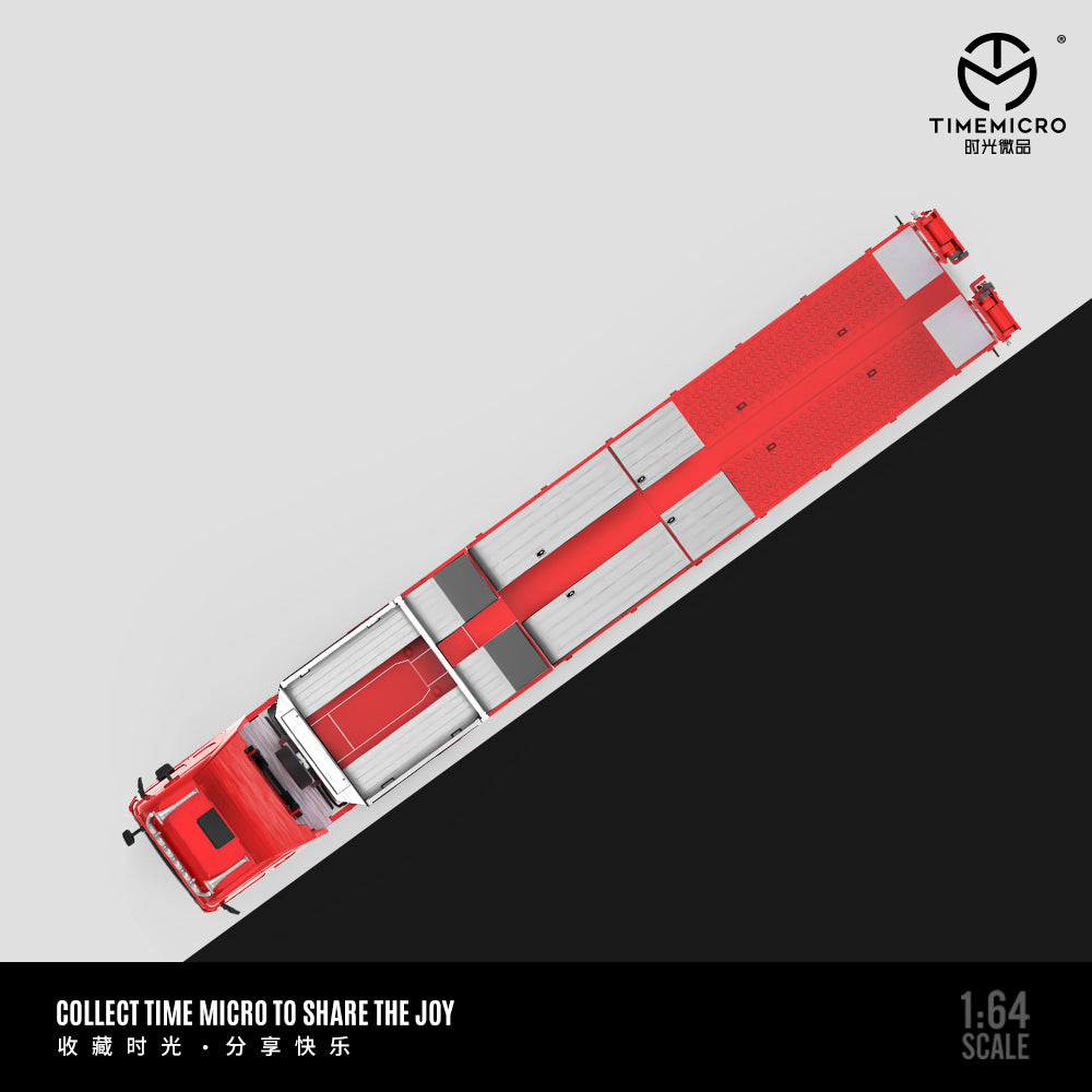 Đuôi xe Scania Flatbed Transporter đỏ