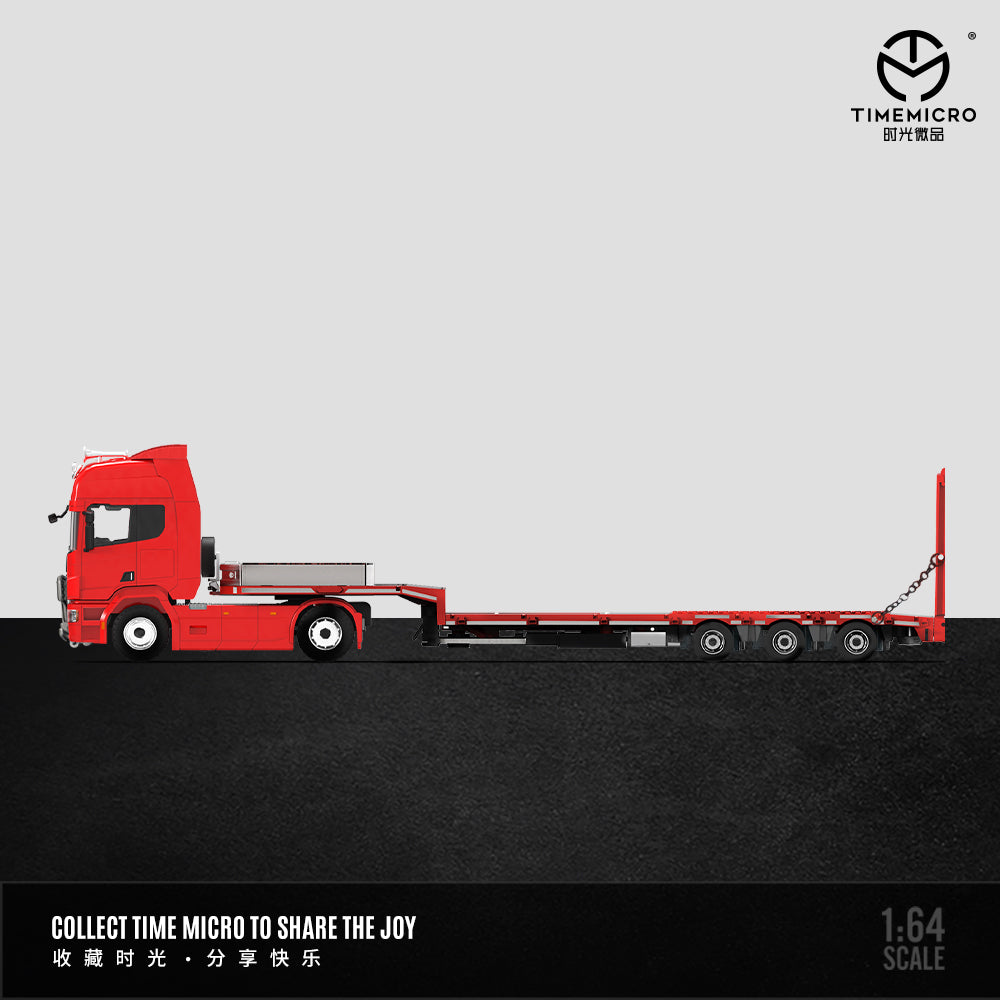 Xe Scania Flatbed Transporter trên đường