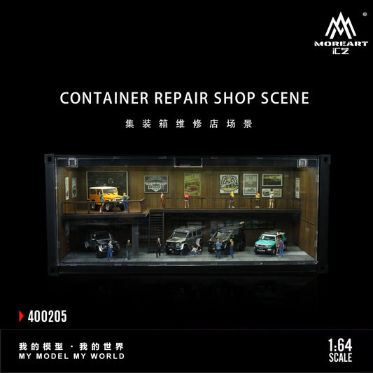 Tổng quan mô hình diorama Container Repair Shop Scene