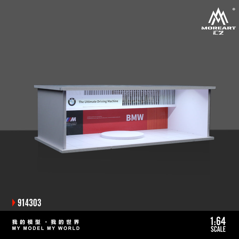 Tổng quan mô hình BMW Showroom Lighted tỉ lệ 1:64