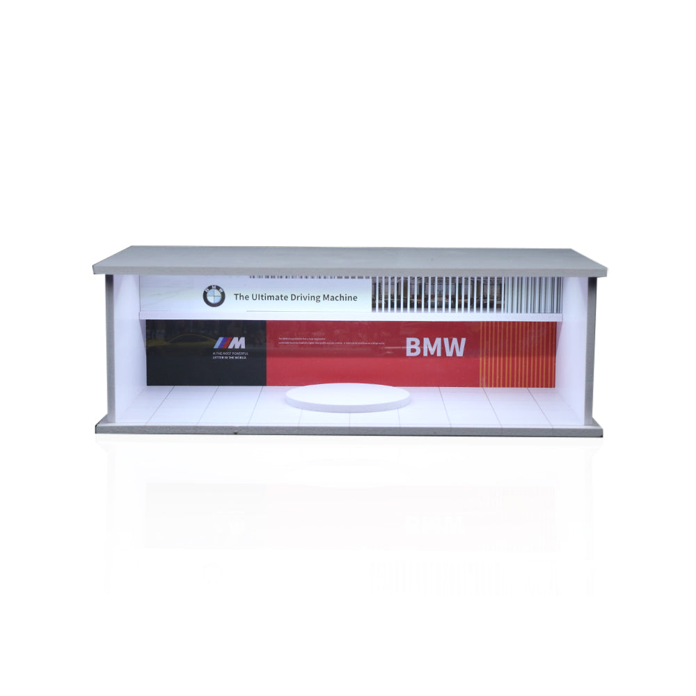 Nội thất bên trong BMW Showroom Lighted tỉ lệ 1:64