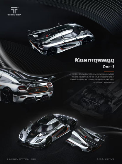 Góc nghiêng xe Koenigsegg One 1:64