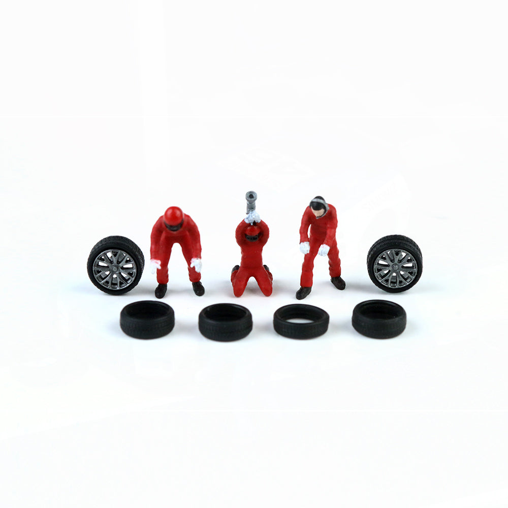 Mô hình xe Red Car Mechanic AURORA MODEL 1:64 góc nghiêng