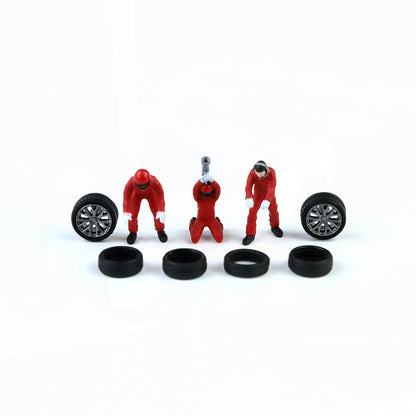 Mô hình xe Red Car Mechanic AURORA MODEL 1:64 góc nghiêng