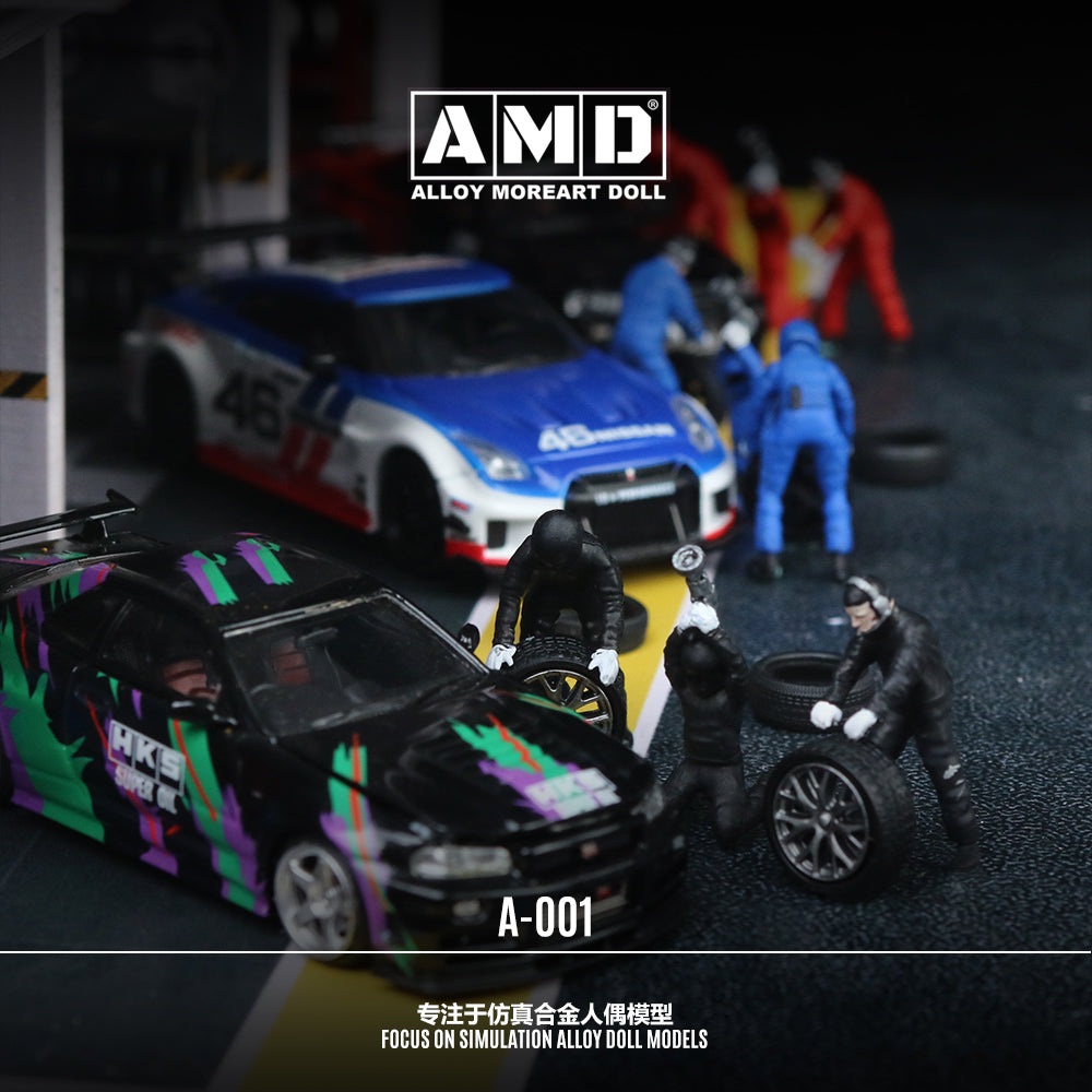 Mô hình xe Black Car Mechanic AURORA MODEL 1:64 góc nghiêng