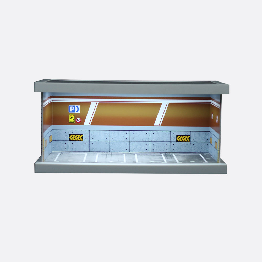 Diorama bãi đỗ xe MOREART Model A từ phía trước