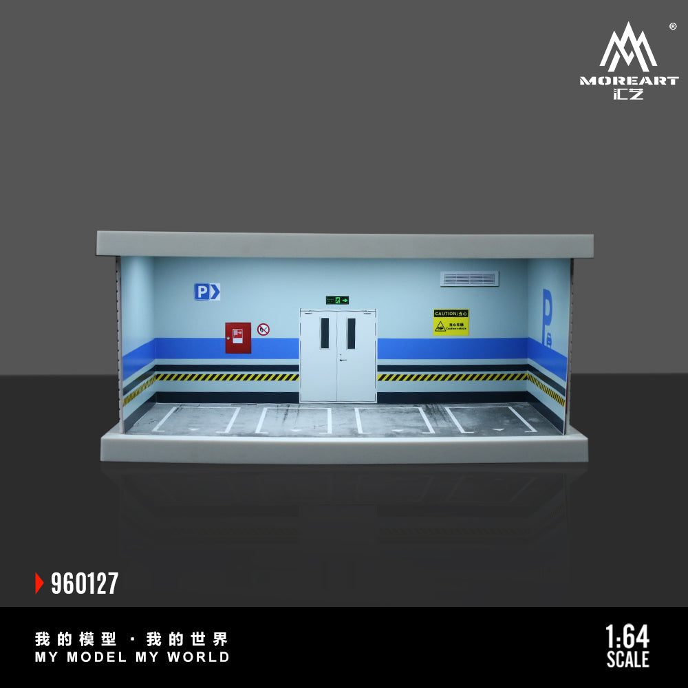 Mô hình diorama bãi đỗ xe MOREART 1:64 C-Style tổng quan
