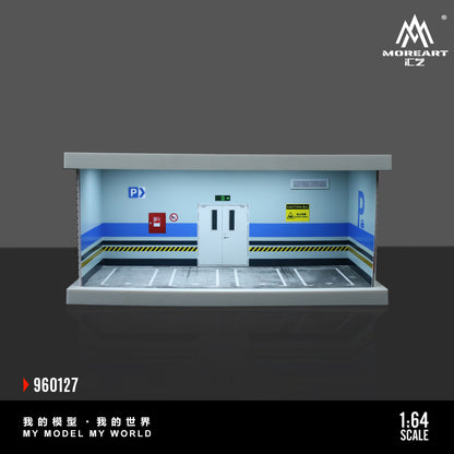 Mô hình diorama bãi đỗ xe MOREART 1:64 C-Style tổng quan
