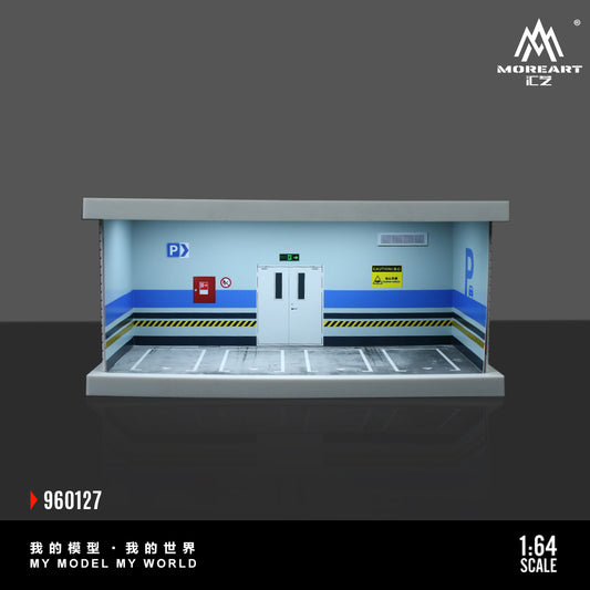 Mô hình diorama bãi đỗ xe MOREART 1:64 C-Style tổng quan