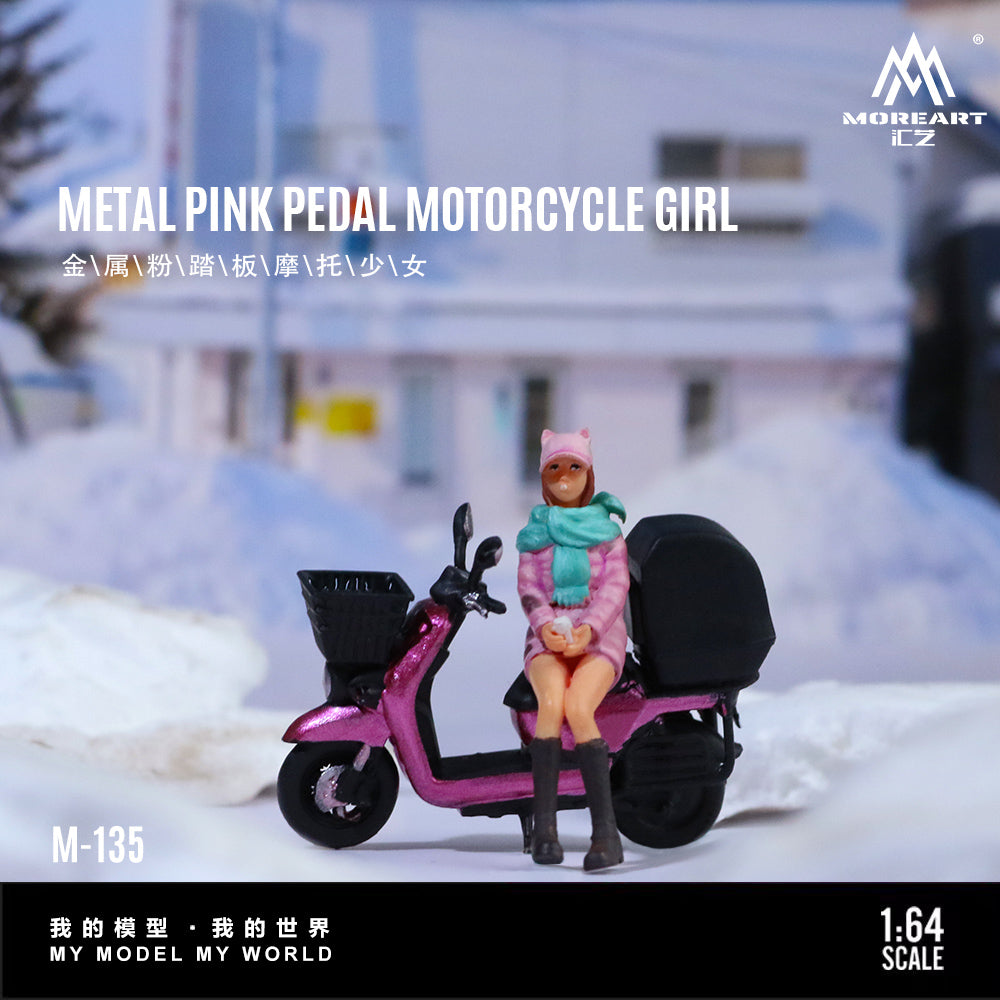 Toàn cảnh diorama Metallic Pink Scooter Girl