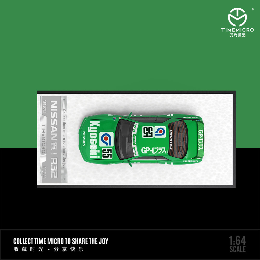 Ảnh hông xe Nissan GTR R32 Green tỉ lệ 1:64