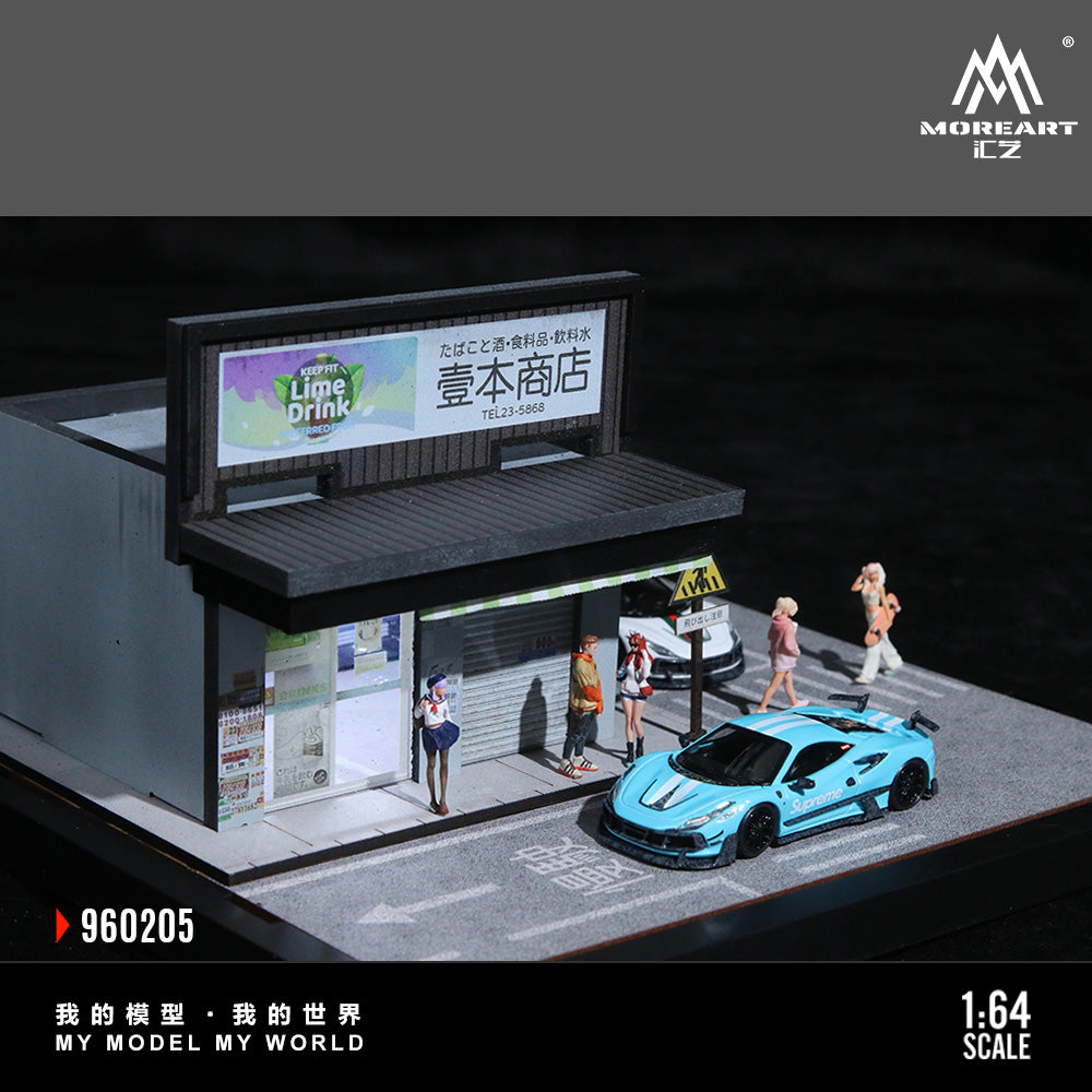 Toàn cảnh diorama Street Scene MoreArt với nhiều chi tiết nhỏ