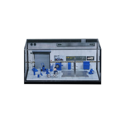 Mặt sau của diorama Auto Repair Shop B MoreArt
