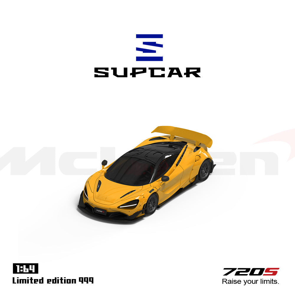 Góc trước xe SUPCAR McLaren 720S Yellow 1:64