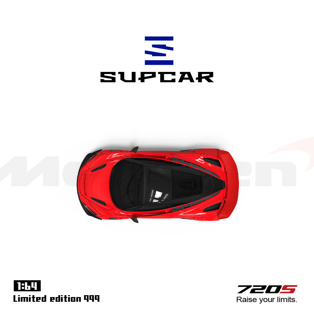 Đuôi xe McLaren 720S Red SUPCAR 1:64